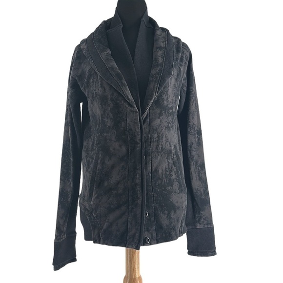 Lululemon To Class Jacket Sea Bed Black Deep Coal Gray Fall Coat sz 6 - Picture 3 of 9